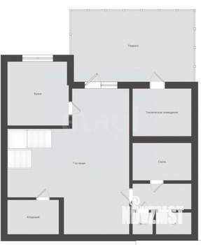 Дом 288м&sup2;, 3-этажный, участок 7 сот.  