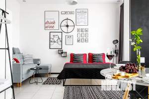 Студия квартира, посуточно, 33м2, 1/6 этаж