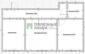 2-к квартира, на длительный срок, 58м2, 7/7 этаж