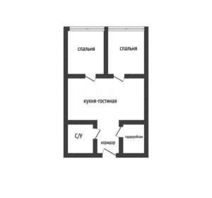 2-к квартира, вторичка, 64м2, 10/20 этаж
