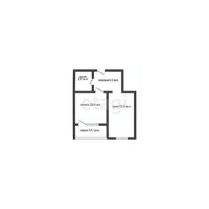 1-к квартира, вторичка, 36м2, 3/8 этаж