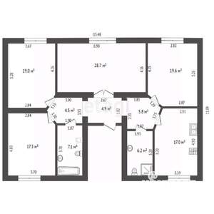 4-к квартира, вторичка, 130м2, 4/4 этаж