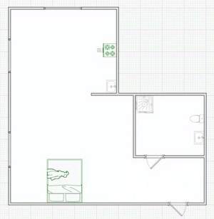 Студия квартира, вторичка, 31м2, 1/4 этаж