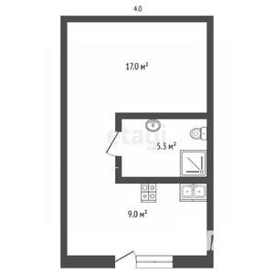 Студия квартира, вторичка, 31м2, 1/7 этаж