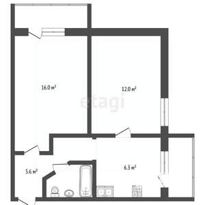 3-к квартира, вторичка, 58м2, 4/5 этаж