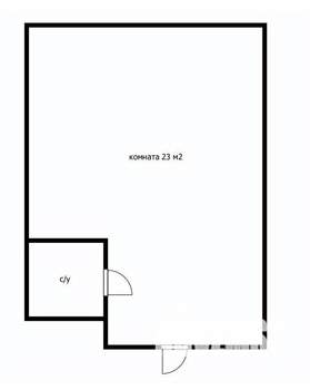 Студия квартира, вторичка, 26м2, 1/6 этаж