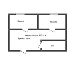 2-к квартира, вторичка, 48м2, 8/8 этаж