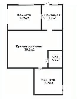 3-к квартира, вторичка, 92м2, 1/5 этаж