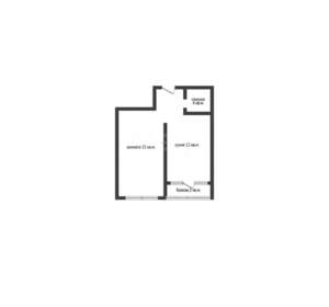 1-к квартира, вторичка, 38м2, 3/7 этаж