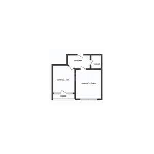 1-к квартира, вторичка, 35м2, 3/6 этаж