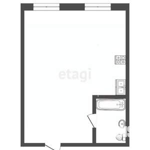 1-к квартира, вторичка, 42м2, 4/4 этаж