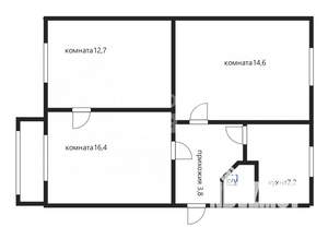 3-к квартира, вторичка, 58м2, 2/5 этаж
