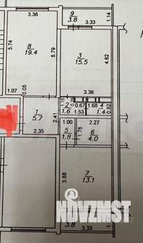 2-к квартира, вторичка, 63м2, 4/16 этаж