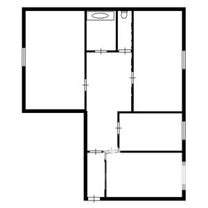 3-к квартира, вторичка, 74м2, 2/15 этаж