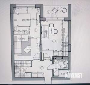 1-к квартира, вторичка, 48м2, 6/8 этаж