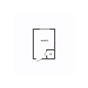 Студия квартира, вторичка, 21м2, 1/5 этаж