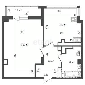 1-к квартира, вторичка, 45м2, 10/13 этаж