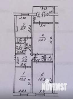 3-к квартира, вторичка, 87м2, 1/5 этаж