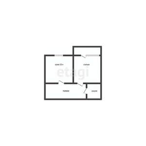 1-к квартира, вторичка, 46м2, 5/6 этаж