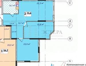 2-к квартира, вторичка, 74м2, 2/7 этаж
