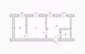 2-к квартира, вторичка, 36м2, 2/2 этаж