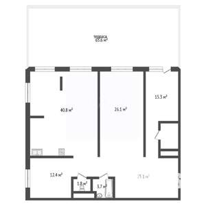 3-к квартира, вторичка, 194м2, 3/20 этаж