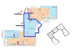 1-к квартира, вторичка, 41м2, 3/7 этаж