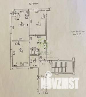 2-к квартира, вторичка, 76м2, 4/5 этаж