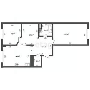 2-к квартира, вторичка, 62м2, 2/8 этаж