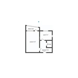 1-к квартира, вторичка, 37м2, 7/9 этаж