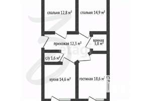 3-к квартира, вторичка, 79м2, 2/7 этаж