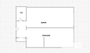 1-к квартира, вторичка, 49м2, 2/8 этаж
