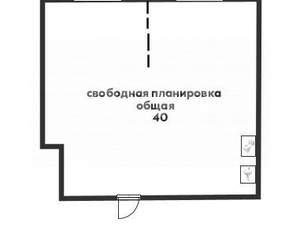 1-к квартира, вторичка, 40м2, 4/4 этаж