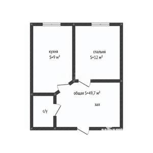 2-к квартира, вторичка, 50м2, 8/8 этаж