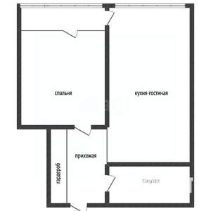 1-к квартира, вторичка, 63м2, 4/7 этаж