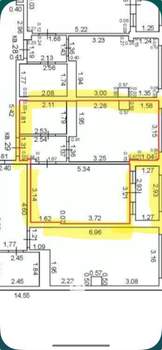 1-к квартира, вторичка, 43м2, 6/8 этаж