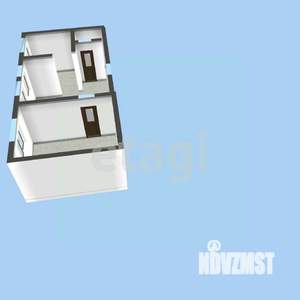 2-к квартира, вторичка, 45м2, 1/5 этаж