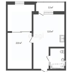 1-к квартира, вторичка, 40м2, 9/15 этаж