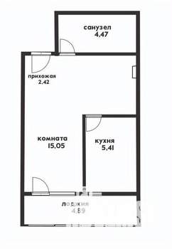 Студия квартира, вторичка, 28м2, 3/4 этаж