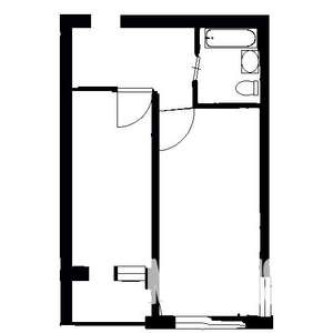 1-к квартира, вторичка, 31м2, 4/4 этаж