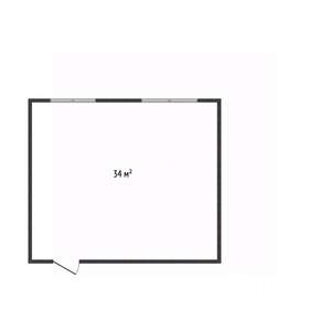 1-к квартира, вторичка, 34м2, 1/9 этаж