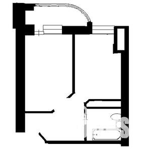 1-к квартира, вторичка, 45м2, 3/8 этаж