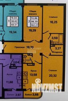 3-к квартира, вторичка, 102м2, 4/9 этаж