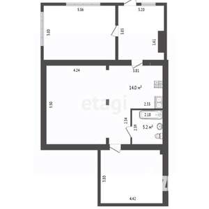 3-к квартира, вторичка, 95м2, 1/5 этаж