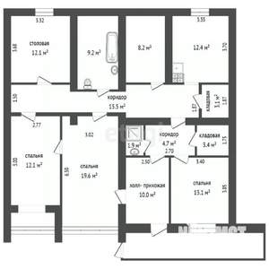 5-к квартира, вторичка, 128м2, 1/5 этаж