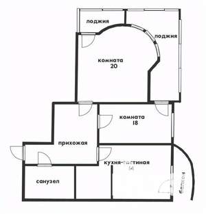 2-к квартира, вторичка, 60м2, 8/9 этаж