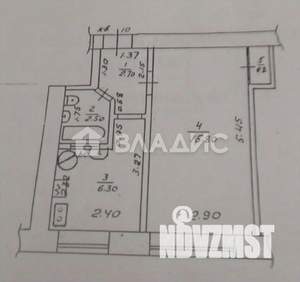 1-к квартира, вторичка, 28м2, 1/2 этаж