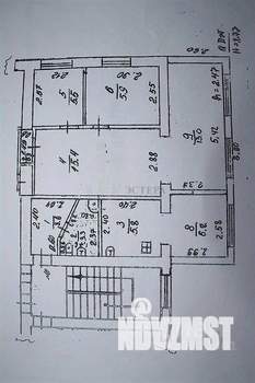3-к квартира, вторичка, 60м2, 2/2 этаж