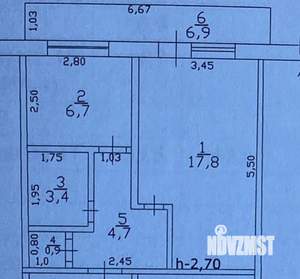 1-к квартира, вторичка, 34м2, 1/5 этаж