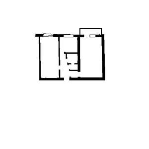 2-к квартира, вторичка, 45м2, 5/5 этаж
